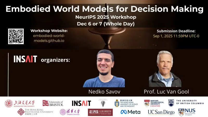 NeurIPS Workshop Embodied World Models for Decision Making